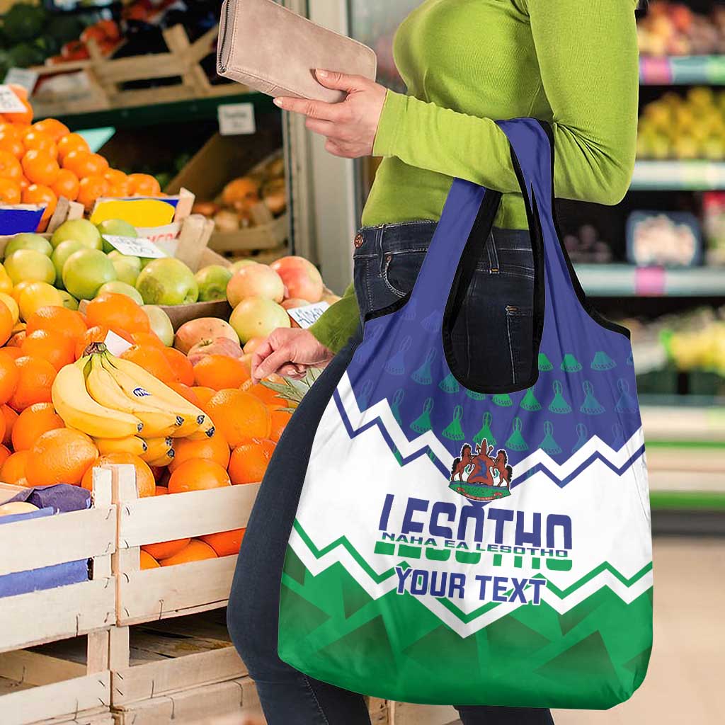 Personalised Lesotho Independence Day Grocery Bag Naha ea Lesotho Proud