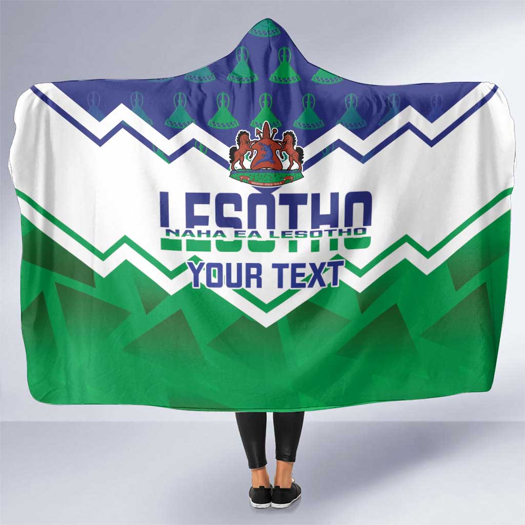 Personalised Lesotho Independence Day Hooded Blanket Naha ea Lesotho Proud