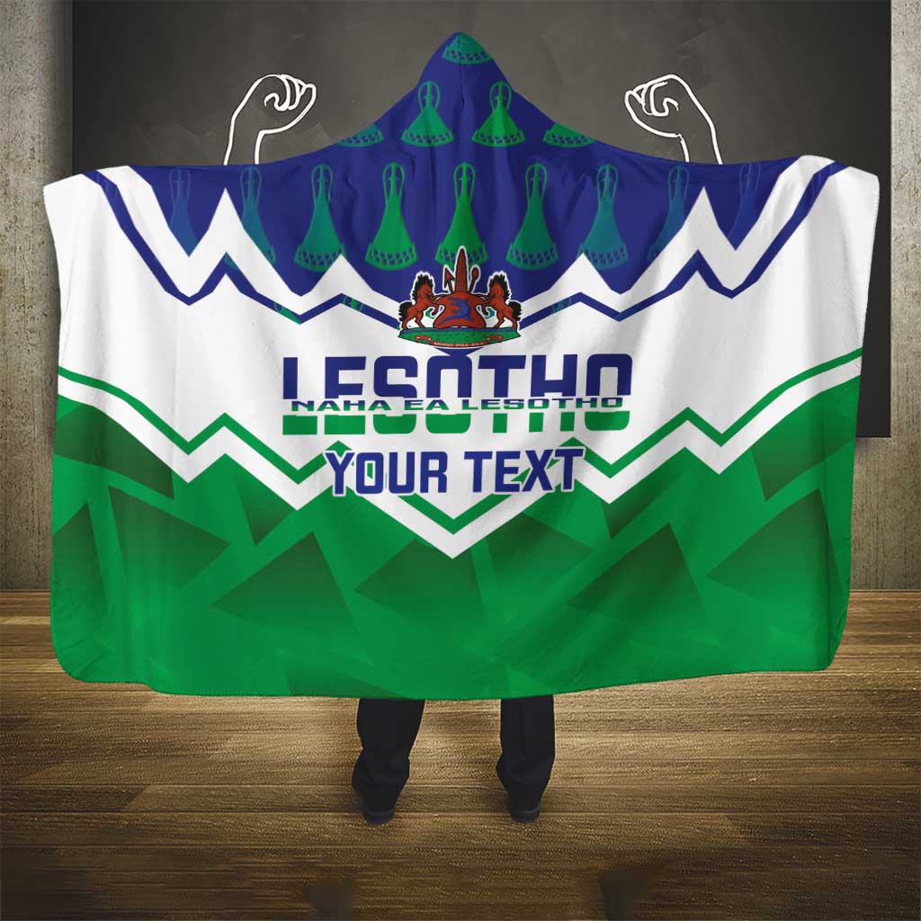 Personalised Lesotho Independence Day Hooded Blanket Naha ea Lesotho Proud