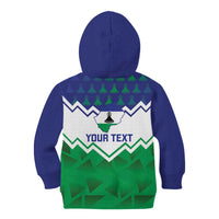 Personalised Lesotho Independence Day Kid Hoodie Naha ea Lesotho Proud - Wonder Print Shop