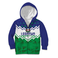 Personalised Lesotho Independence Day Kid Hoodie Naha ea Lesotho Proud - Wonder Print Shop