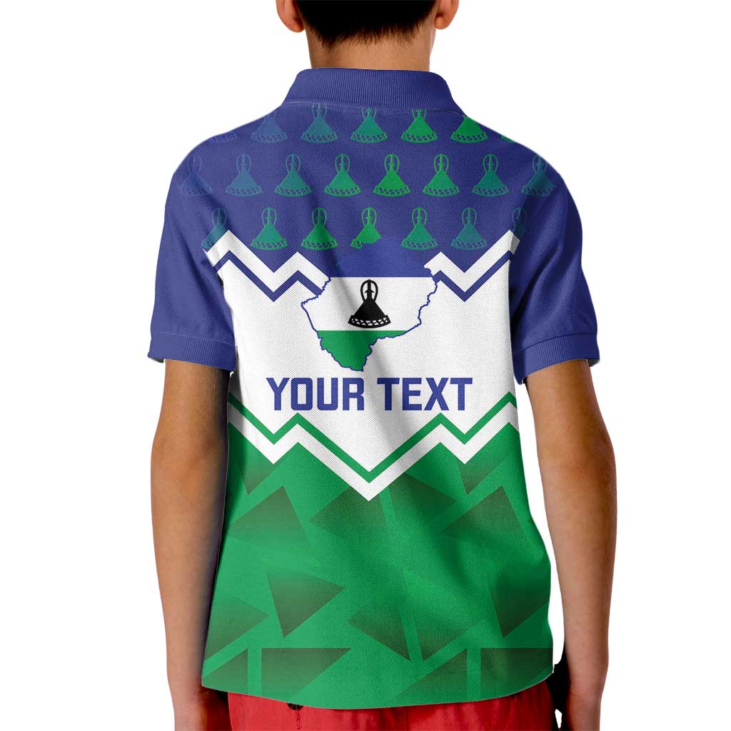 Personalised Lesotho Independence Day Kid Polo Shirt Naha ea Lesotho Proud - Wonder Print Shop