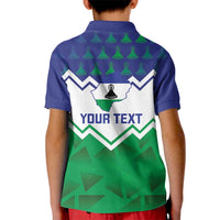 Personalised Lesotho Independence Day Kid Polo Shirt Naha ea Lesotho Proud - Wonder Print Shop