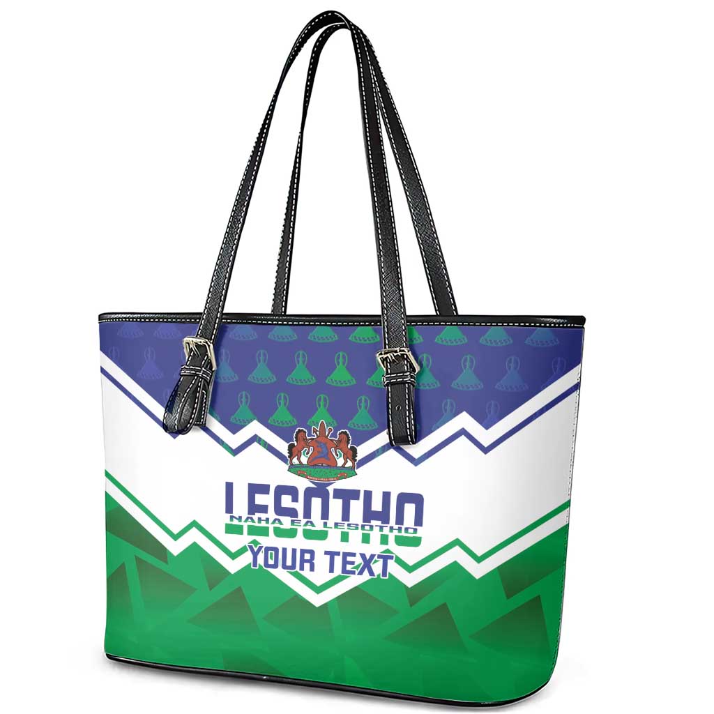 Personalised Lesotho Independence Day Leather Tote Bag Naha ea Lesotho Proud - Wonder Print Shop