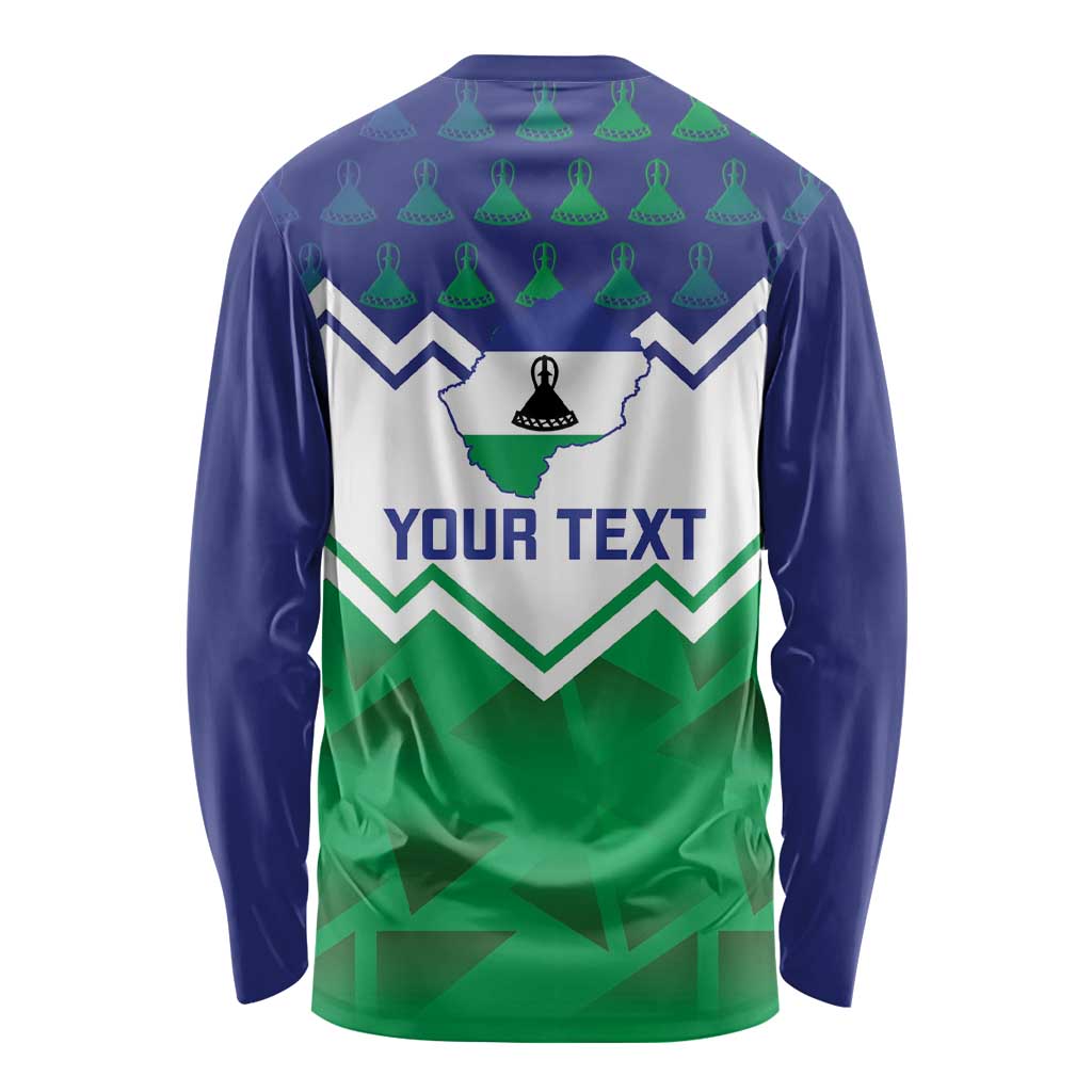 Personalised Lesotho Independence Day Long Sleeve Shirt Naha ea Lesotho Proud - Wonder Print Shop