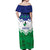 Personalised Lesotho Independence Day Off Shoulder Maxi Dress Naha ea Lesotho Proud - Wonder Print Shop