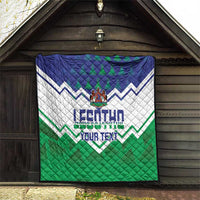 Personalised Lesotho Independence Day Quilt Naha ea Lesotho Proud - Wonder Print Shop