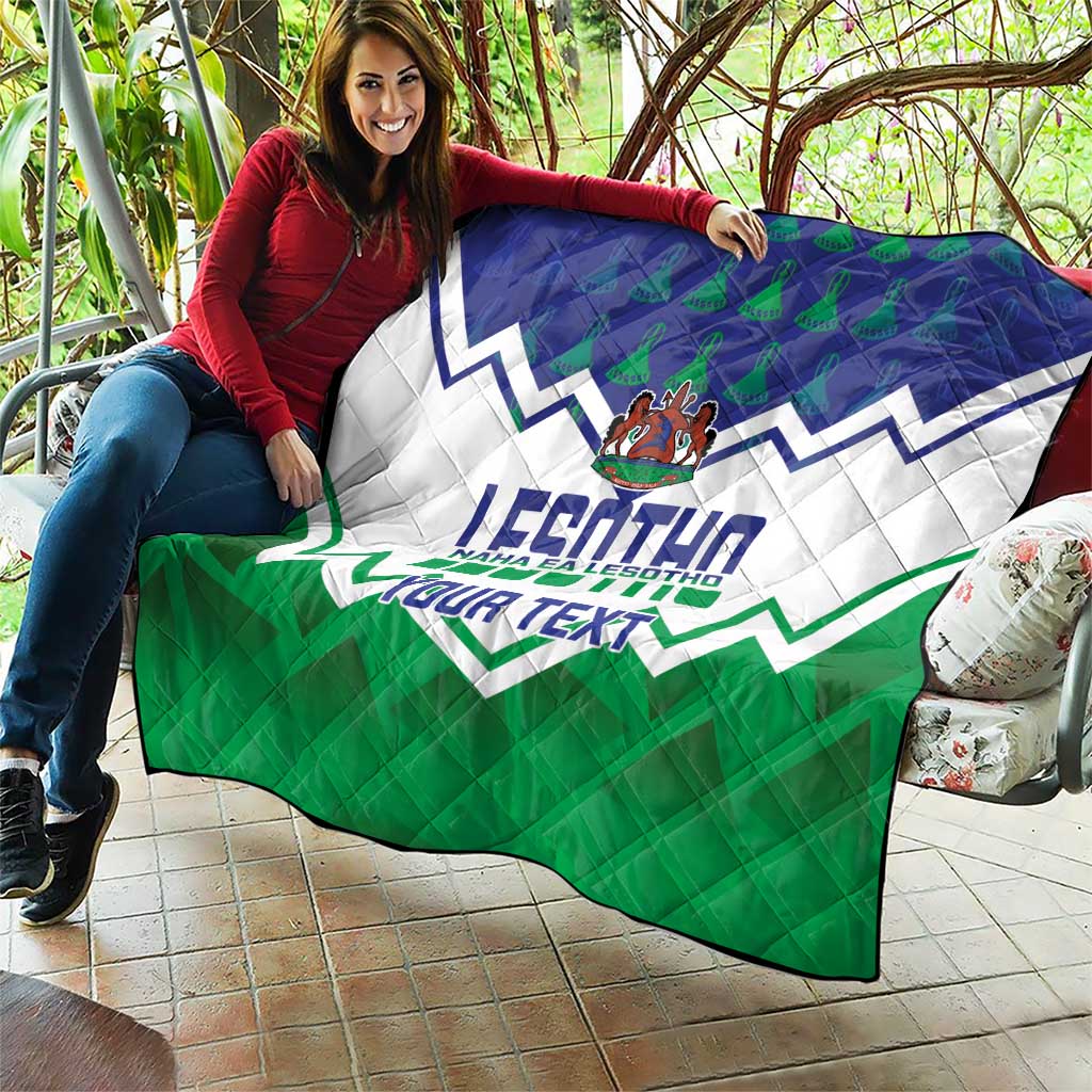 Personalised Lesotho Independence Day Quilt Naha ea Lesotho Proud - Wonder Print Shop
