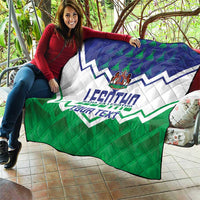 Personalised Lesotho Independence Day Quilt Naha ea Lesotho Proud - Wonder Print Shop