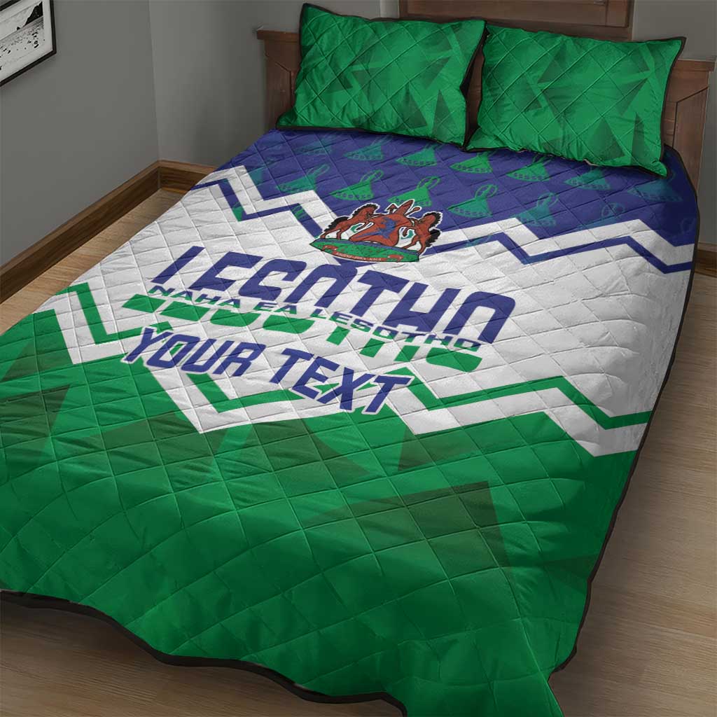 Personalised Lesotho Independence Day Quilt Bed Set Naha ea Lesotho Proud - Wonder Print Shop