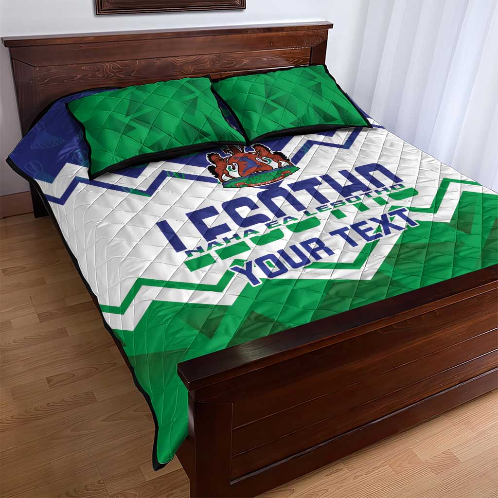 Personalised Lesotho Independence Day Quilt Bed Set Naha ea Lesotho Proud - Wonder Print Shop