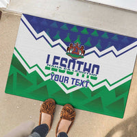 Personalised Lesotho Independence Day Rubber Doormat Naha ea Lesotho Proud - Wonder Print Shop