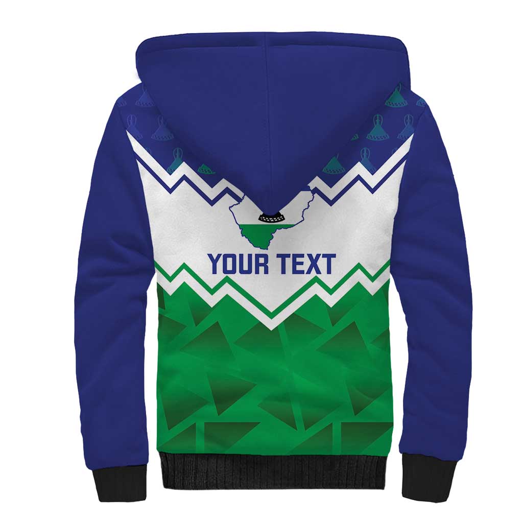 Personalised Lesotho Independence Day Sherpa Hoodie Naha ea Lesotho Proud - Wonder Print Shop