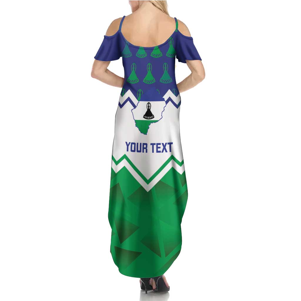 Personalised Lesotho Independence Day Summer Maxi Dress Naha ea Lesotho Proud - Wonder Print Shop