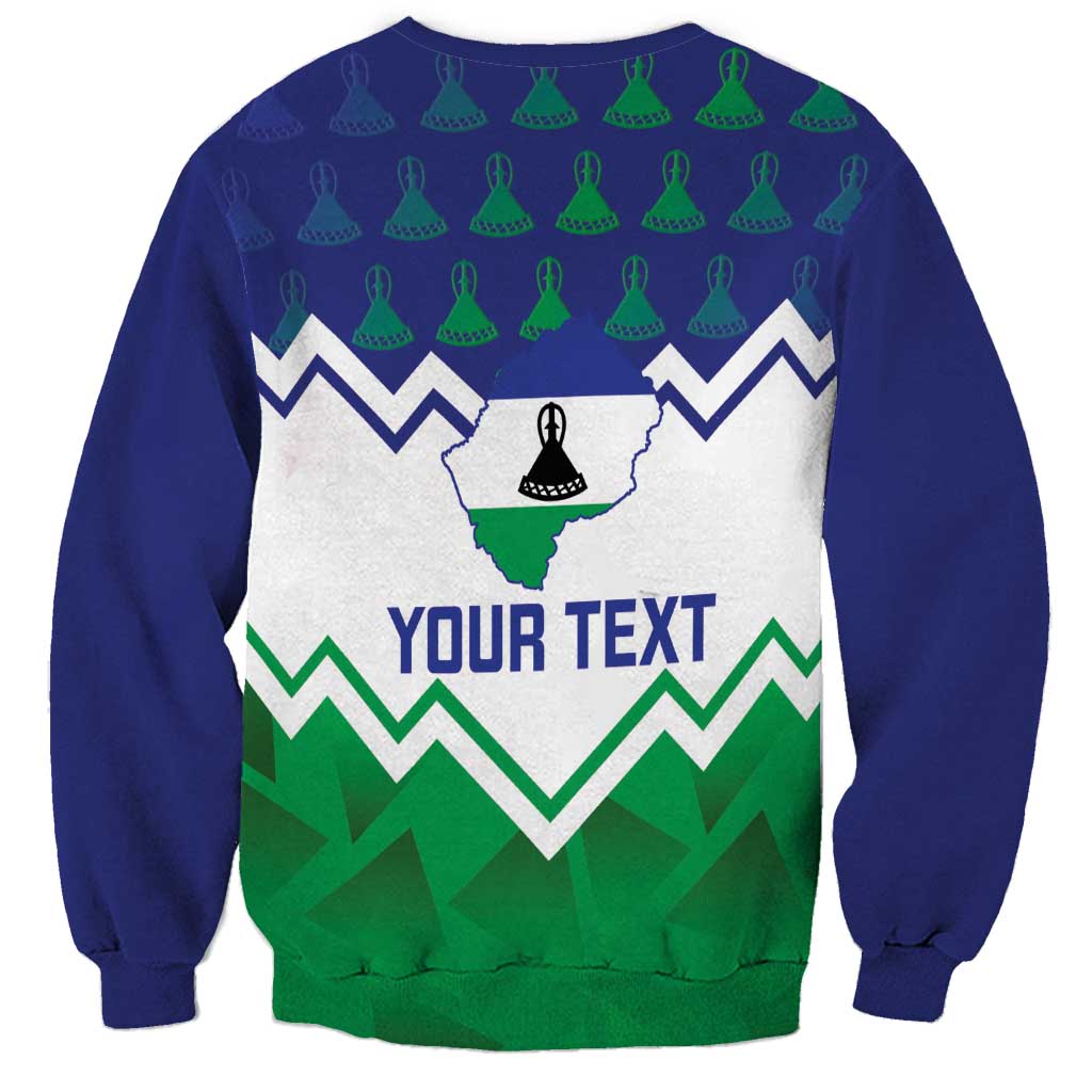 Personalised Lesotho Independence Day Sweatshirt Naha ea Lesotho Proud - Wonder Print Shop