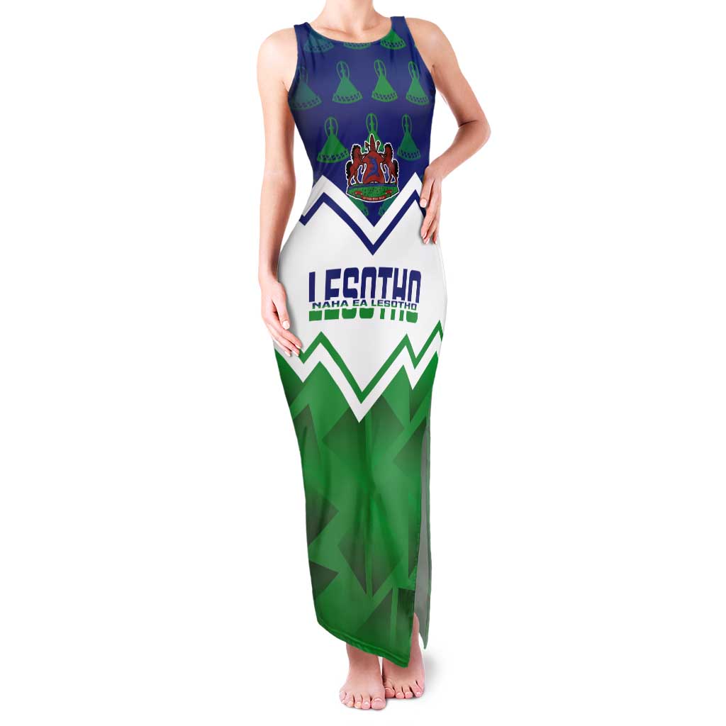 Personalised Lesotho Independence Day Tank Maxi Dress Naha ea Lesotho Proud - Wonder Print Shop