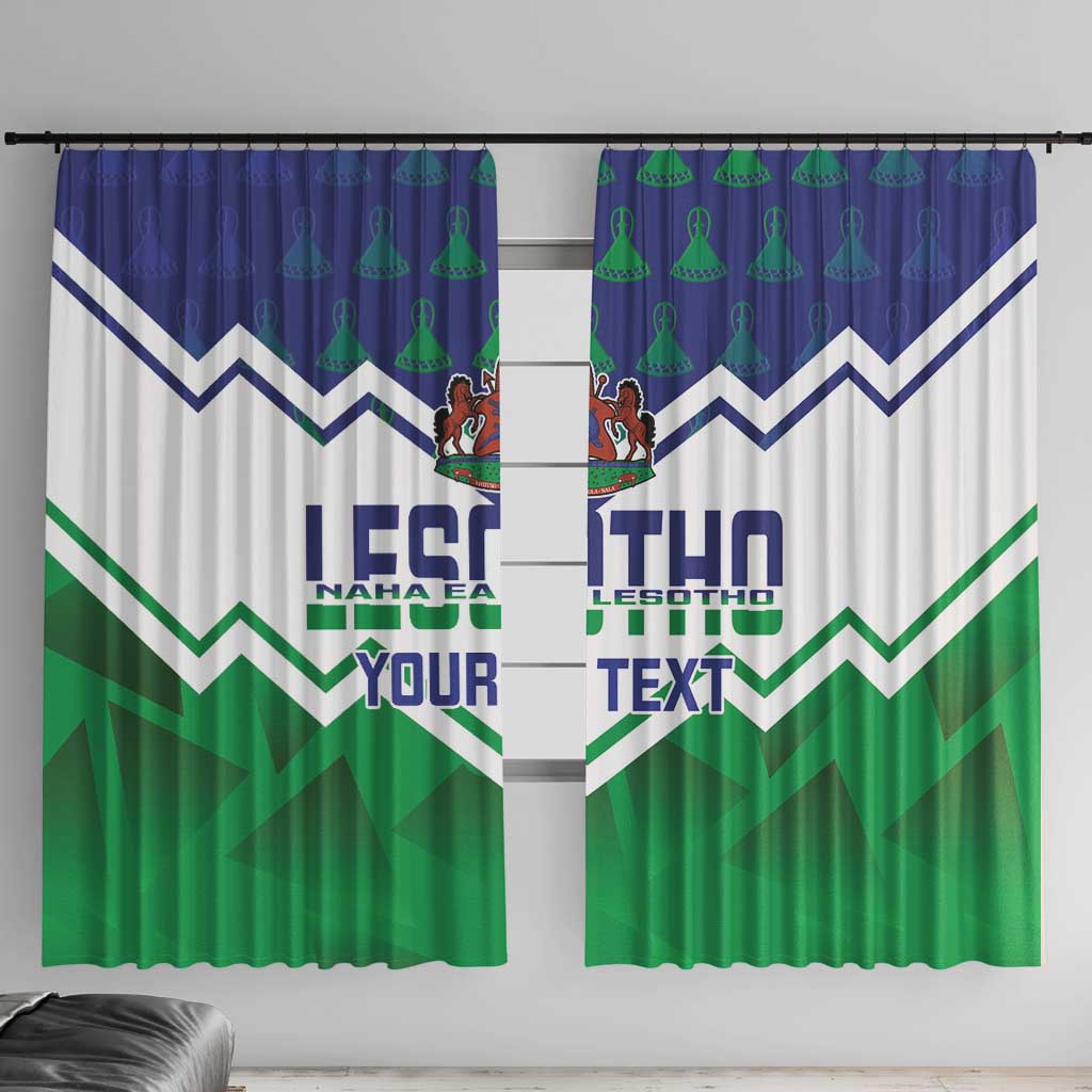 Personalised Lesotho Independence Day Window Curtain Naha ea Lesotho Proud - Wonder Print Shop