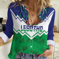 Personalised Lesotho Independence Day Women Casual Shirt Naha ea Lesotho Proud - Wonder Print Shop