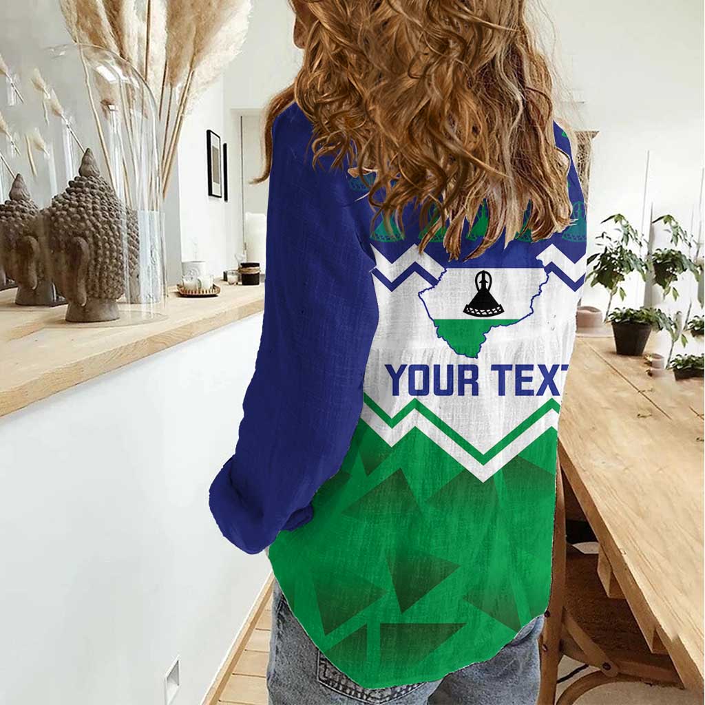 Personalised Lesotho Independence Day Women Casual Shirt Naha ea Lesotho Proud - Wonder Print Shop