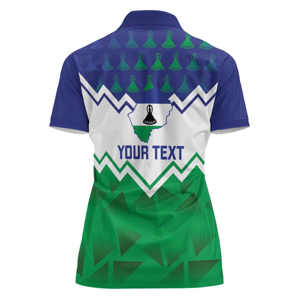 Personalised Lesotho Independence Day Women Polo Shirt Naha ea Lesotho Proud - Wonder Print Shop