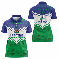 Personalised Lesotho Independence Day Women Polo Shirt Naha ea Lesotho Proud - Wonder Print Shop