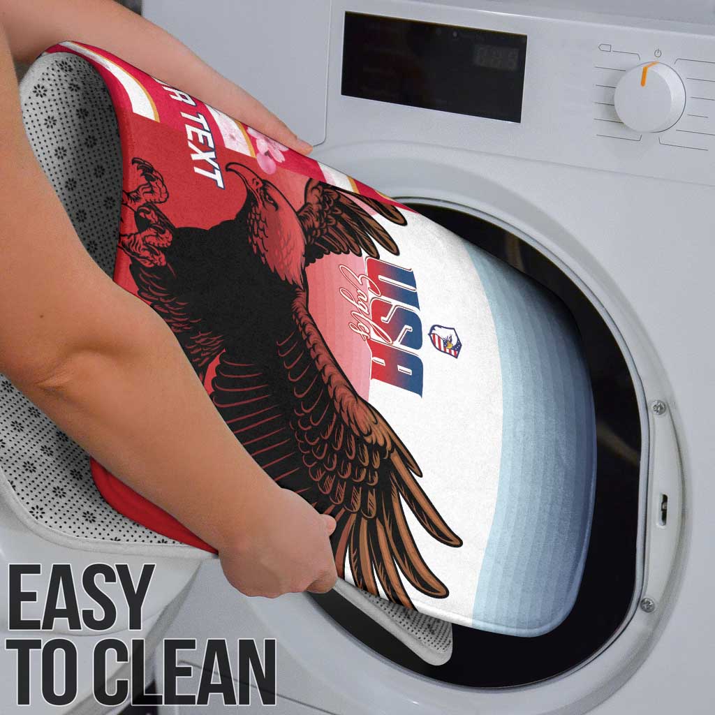 USA and Japan Rugby Custom Bathroom Set Eagles Brave Blossoms Together Pacific - Wonder Print Shop