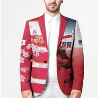 USA and Japan Rugby Custom Blazer Eagles Brave Blossoms Together Pacific - Wonder Print Shop