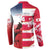 USA and Japan Rugby Custom Button Sweatshirt Eagles Brave Blossoms Together Pacific - Wonder Print Shop
