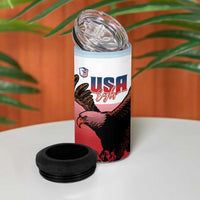 USA and Japan Rugby 4 in 1 Can Cooler Tumbler Eagles Brave Blossoms Together Pacific - Wonder Print Shop