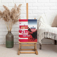 USA and Japan Rugby Custom Canvas Wall Art Eagles Brave Blossoms Together Pacific - Wonder Print Shop