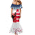 USA and Japan Rugby Custom Family Matching Mermaid Dress and Hawaiian Shirt Eagles Brave Blossoms Together Pacific - Wonder Print Shop