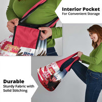 USA and Japan Rugby Custom Grocery Bag Eagles Brave Blossoms Together Pacific - Wonder Print Shop