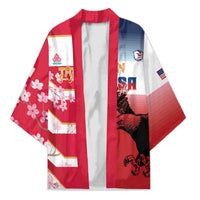 USA and Japan Rugby Custom Kimono Eagles Brave Blossoms Together Pacific - Wonder Print Shop
