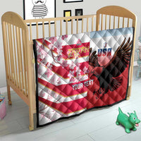 USA and Japan Rugby Custom Quilt Eagles Brave Blossoms Together Pacific - Wonder Print Shop