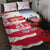 USA and Japan Rugby Custom Quilt Bed Set Eagles Brave Blossoms Together Pacific - Wonder Print Shop