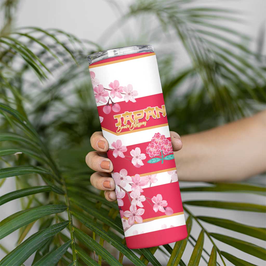 USA and Japan Rugby Skinny Tumbler Eagles Brave Blossoms Together Pacific - Wonder Print Shop
