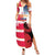 USA and Japan Rugby Custom Summer Maxi Dress Eagles Brave Blossoms Together Pacific - Wonder Print Shop
