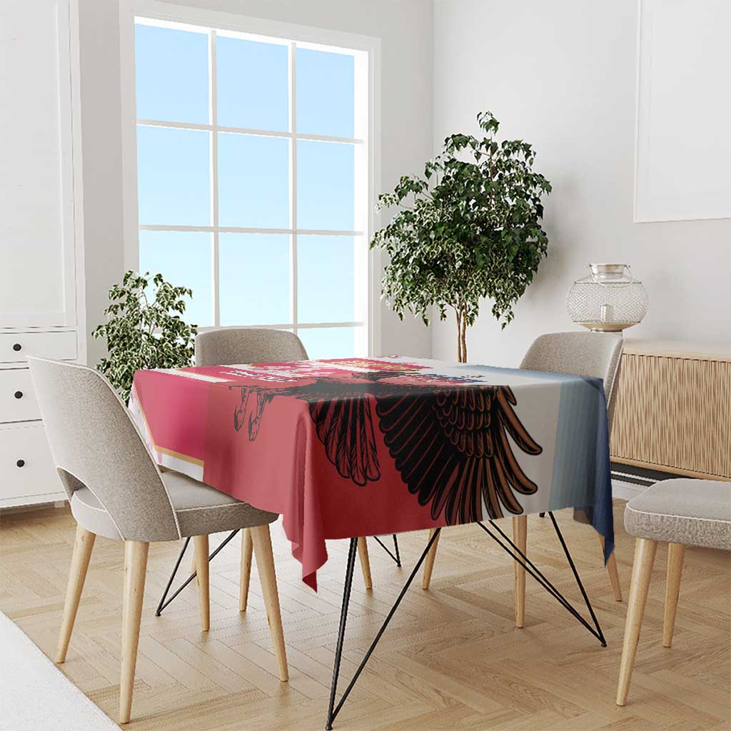 USA and Japan Rugby Custom Tablecloth Eagles Brave Blossoms Together Pacific - Wonder Print Shop