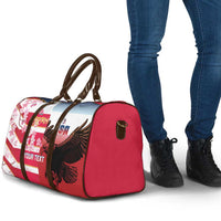 USA and Japan Rugby Custom Travel Bag Eagles Brave Blossoms Together Pacific - Wonder Print Shop