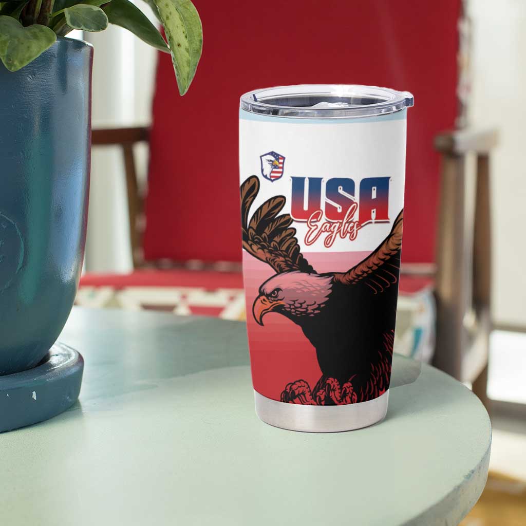 USA and Japan Rugby Tumbler Cup Eagles Brave Blossoms Together Pacific - Wonder Print Shop
