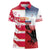 USA and Japan Rugby Custom Women Polo Shirt Eagles Brave Blossoms Together Pacific - Wonder Print Shop