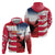 USA and Japan Rugby Custom Zip Hoodie Eagles Brave Blossoms Together Pacific - Wonder Print Shop
