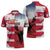 USA and Japan Rugby Custom Zipper Polo Shirt Eagles Brave Blossoms Together Pacific - Wonder Print Shop
