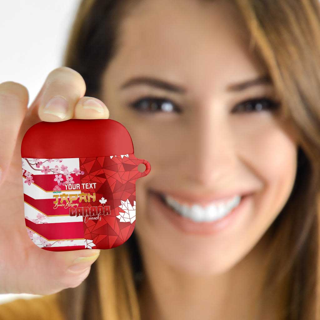 Canada and Japan Rugby Custom AirPods Case Canucks Brave Blossoms Together Pacific - Wonder Print Shop