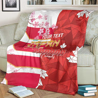 Canada and Japan Rugby Custom Blanket Canucks Brave Blossoms Together Pacific - Wonder Print Shop