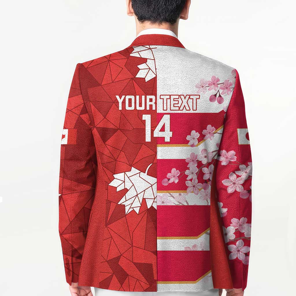 Canada and Japan Rugby Custom Blazer Canucks Brave Blossoms Together Pacific - Wonder Print Shop