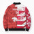 Canada and Japan Rugby Custom Bomber Puffer Jacket Canucks Brave Blossoms Together Pacific - Wonder Print Shop