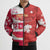 Canada and Japan Rugby Custom Bomber Puffer Jacket Canucks Brave Blossoms Together Pacific - Wonder Print Shop