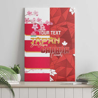 Canada and Japan Rugby Custom Canvas Wall Art Canucks Brave Blossoms Together Pacific - Wonder Print Shop
