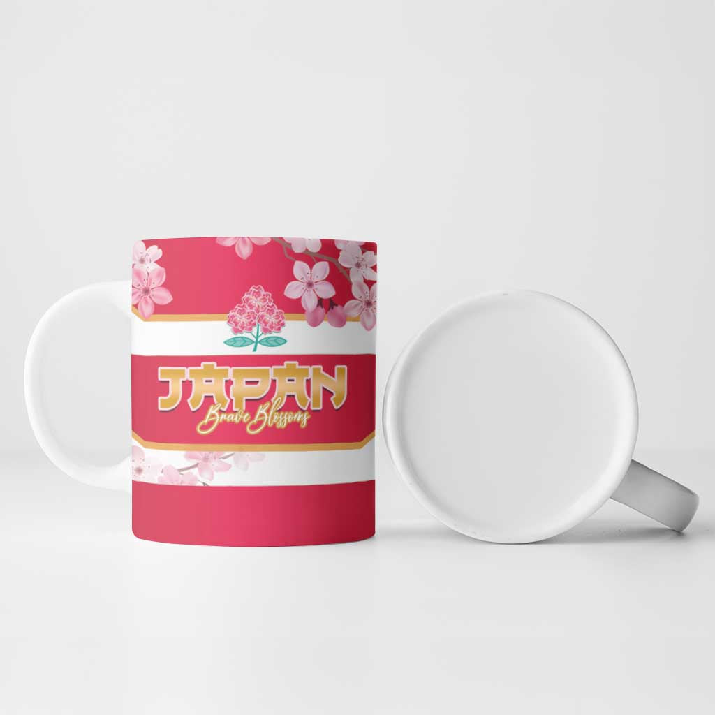 Canada and Japan Rugby Ceramic Mug Canucks Brave Blossoms Together Pacific - Wonder Print Shop
